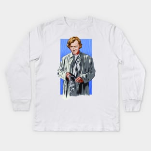 Rutger Hauer - An illustration by Paul Cemmick Kids Long Sleeve T-Shirt